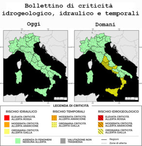 Bollettino di allerta meteo del 25/03/2024