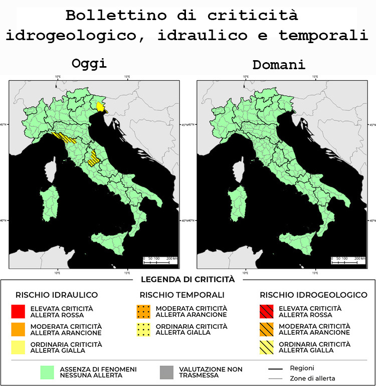 Allerta Meteo Italia del 28/03/2024