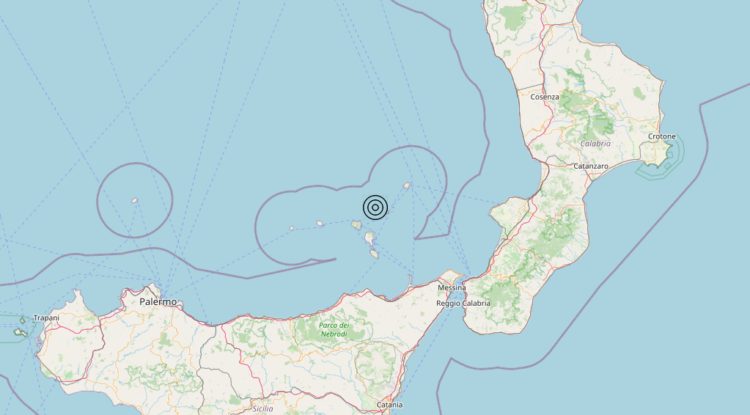 Terremoto Isole Eolie (Messina) – Magnitudo 4.4