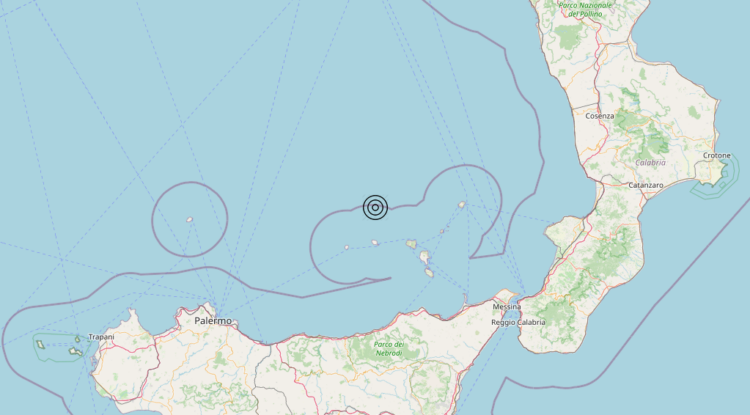 Terremoto Tirreno Meridionale (MARE) – Magnitudo 3.8