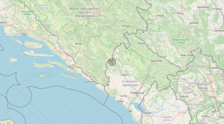 Terremoto Montenegro [Land] – Magnitudo 5.5