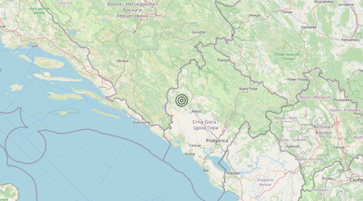 Terremoto Montenegro [Land] – Magnitudo 3.0