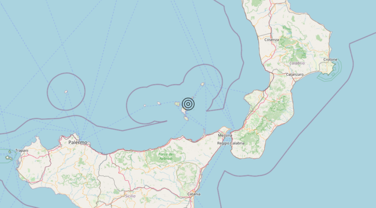 Terremoto Isole Eolie (Messina) – Magnitudo 3.0