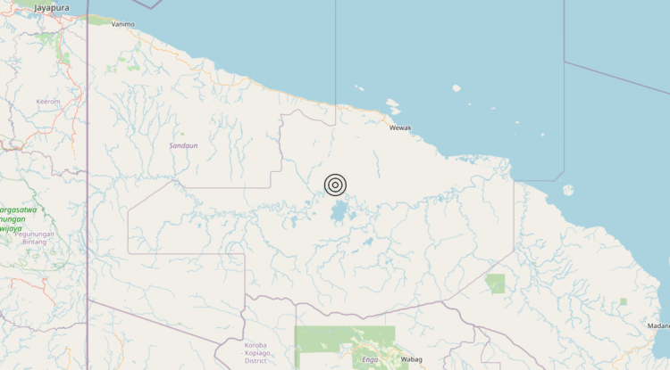 Terremoto New Guinea, Papua New Guinea [Land: Papua New Guinea] – Magnitudo 6.8