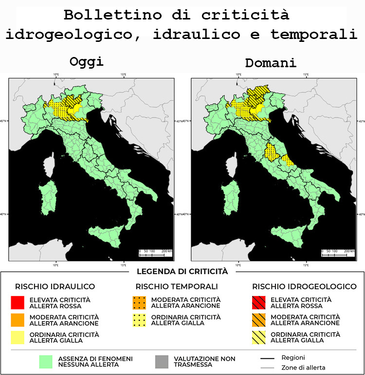 Allerta Meteo Italia del 09/04/2024
