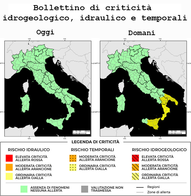 Allerta Meteo Italia del 15/04/2024