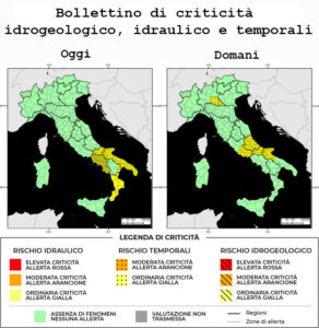 Bollettino di allerta meteo del 19/04/2024