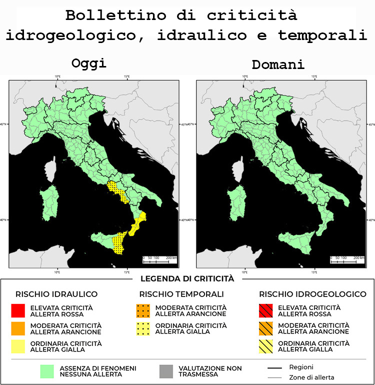 Allerta Meteo Italia del 24/04/2024