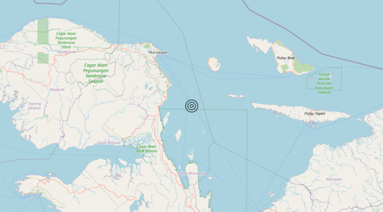 Terremoto Indonesia [Sea] – Magnitudo 5.9