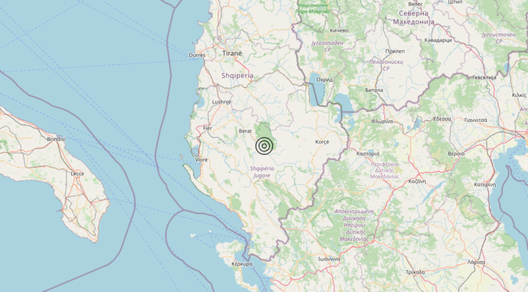 Terremoto Albania [Land] – Magnitudo 3.0