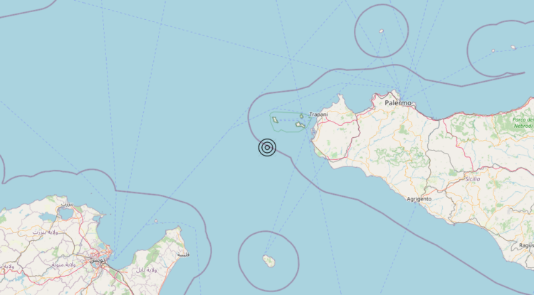 Terremoto Canale di Sicilia settentrionale (MARE) – Magnitudo 3.0