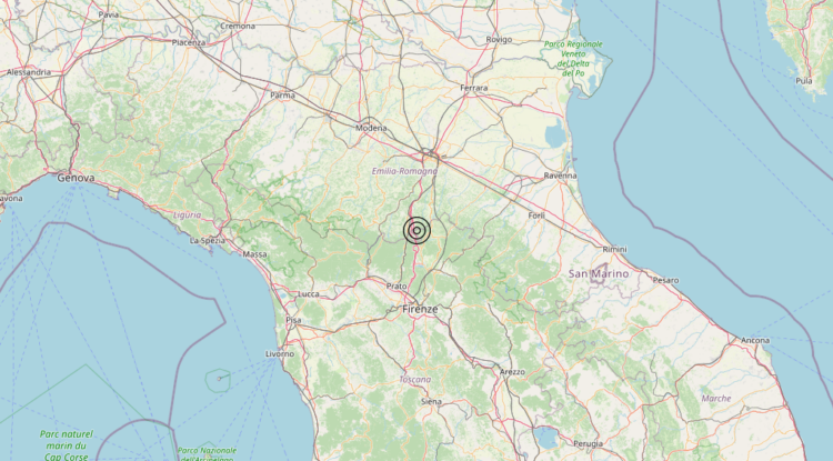 Terremoto 8 km NE Vernio (PO) – Magnitudo 3.0 Terremoto 8 km NE Vernio (PO) – Magnitudo 3.0