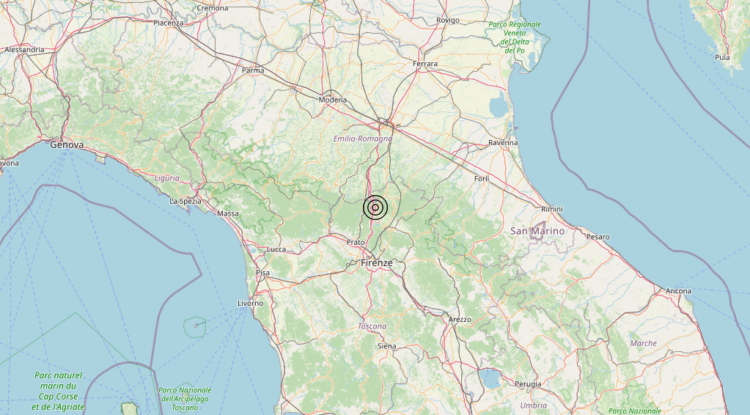 Terremoto 2 km NE Barberino di Mugello (FI) – Magnitudo 3.1 Terremoto 2 km NE Barberino di Mugello (FI) – Magnitudo 3.1