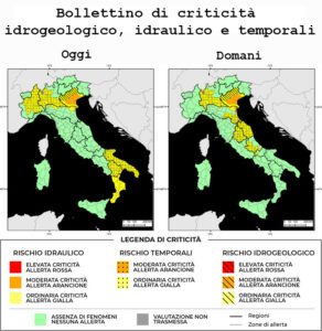 Bollettino di allerta meteo del 18/05/2024