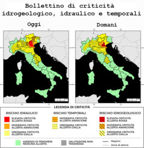 Bollettino di allerta meteo del 21/05/2024