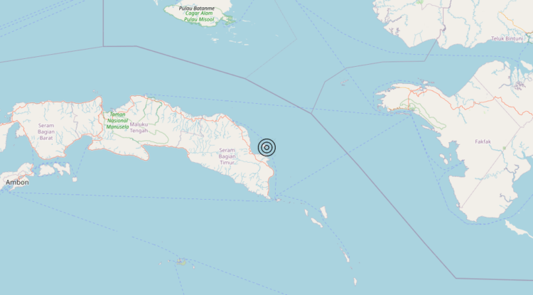 Terremoto Seram, Indonesia [Sea: Indonesia] – Magnitudo 5.7