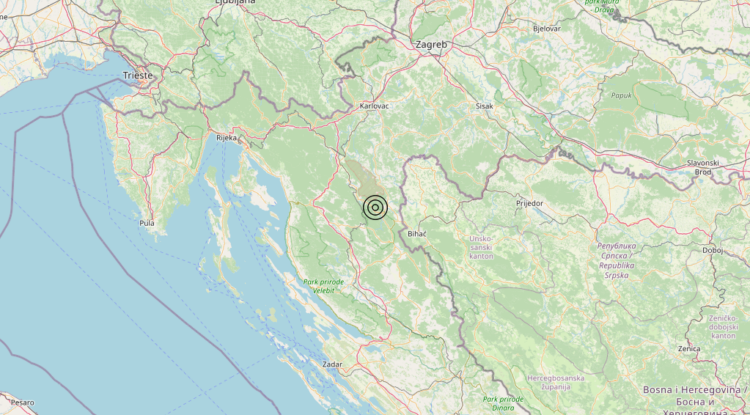 Terremoto Croatia [Land] – Magnitudo 3.2