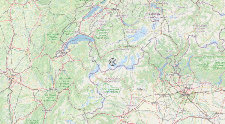 Terremoto Confine Italia-Svizzera (SVIZZERA) – Magnitudo 3.4