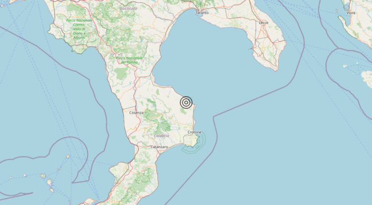 Terremoto 4 km W Cirò (KR) – Magnitudo 4.0 Terremoto 4 km W Cirò (KR) – Magnitudo 4.0