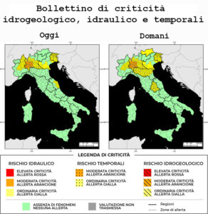 Bollettino di allerta meteo del 11/06/2024