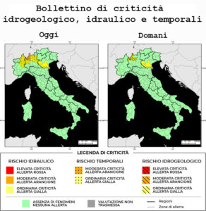 Bollettino di allerta meteo del 15/06/2024