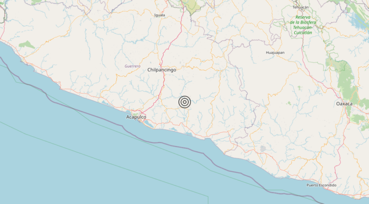 Terremoto Guerrero, Mexico [Land: Mexico] – Magnitudo 5.7