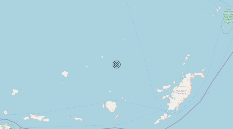 Terremoto Indonesia [Sea] – Magnitudo 5.8