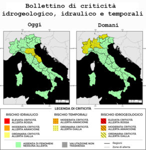 Bollettino di allerta meteo del 20/07/2024