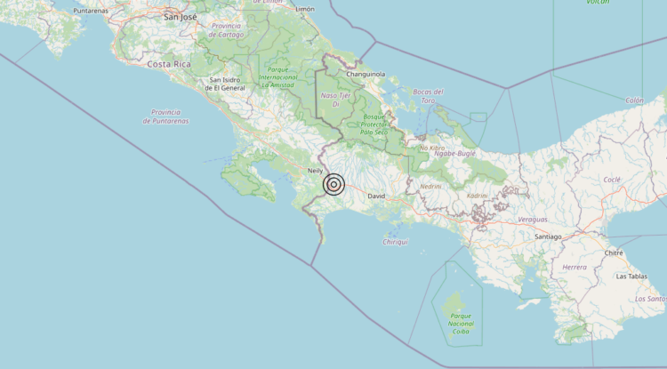 Terremoto Panama [Land] – Magnitudo 5.5