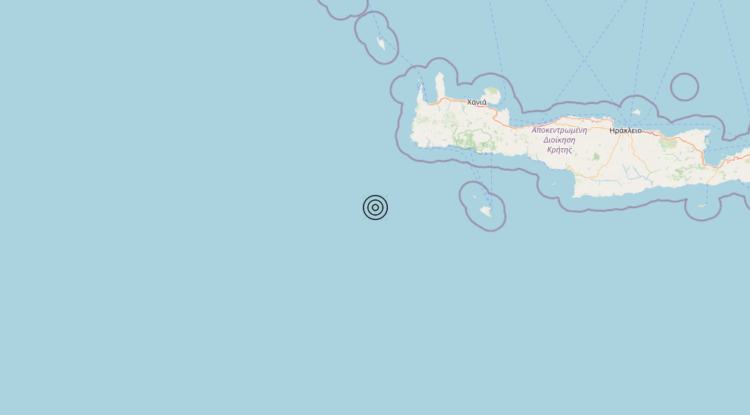 Terremoto Crete, Greece [Sea: Greece] – Magnitudo 4.6