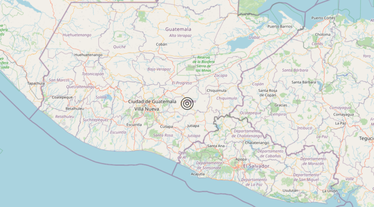 Terremoto Guatemala – Magnitudo 6.2
