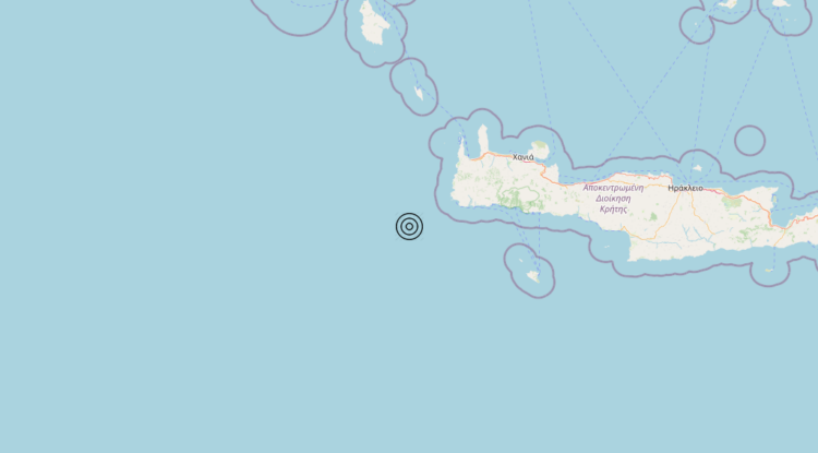Terremoto Crete, Greece [Sea: Greece] – Magnitudo 5.5