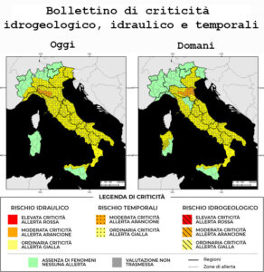 Bollettino di allerta meteo del 18/08/2024