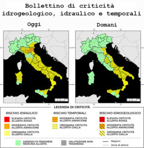 Bollettino di allerta meteo del 19/08/2024