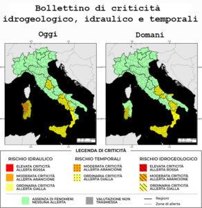 Bollettino di allerta meteo del 28/08/2024