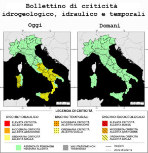 Bollettino di allerta meteo del 29/08/2024