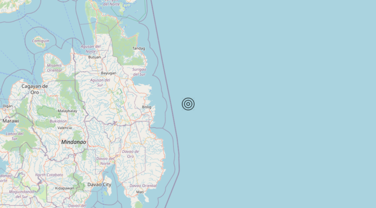 Terremoto Philippines [Sea] – Magnitudo 6.4