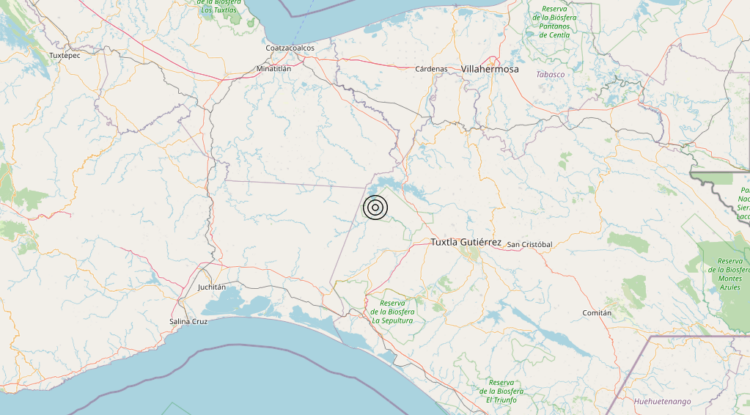 Terremoto Chiapas, Mexico [Land: Mexico] – Magnitudo 5.7