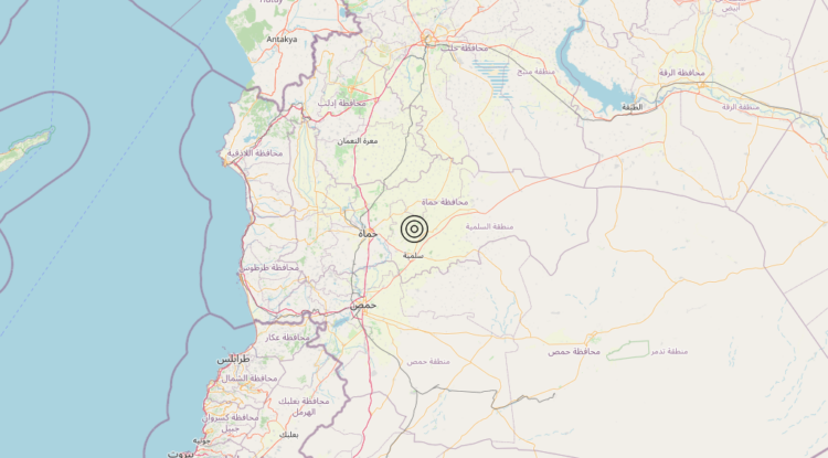 Terremoto Jordan – Syria region [Land: Syria] – Magnitudo 5.4