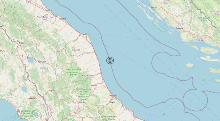 Terremoto Costa Marchigiana Picena (Ascoli Piceno) – Magnitudo 3.0