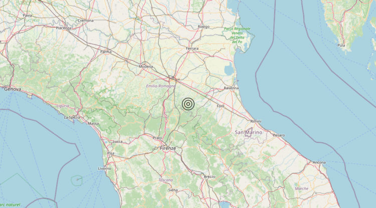 Terremoto 6 km E Castel del Rio (BO) – Magnitudo 3.2 Terremoto 6 km E Castel del Rio (BO) – Magnitudo 3.2