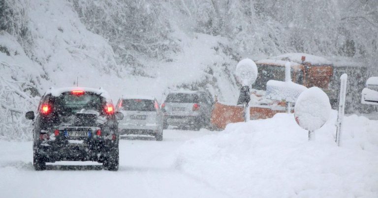 Neve intensa anche in pianura