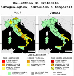 Bollettino di allerta meteo del 09/09/2024