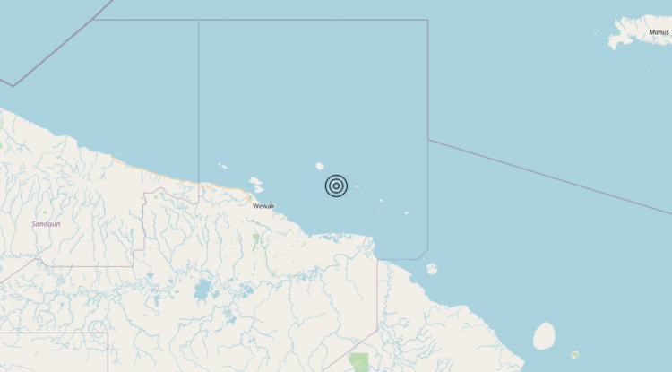 Terremoto Near north coast of New Guinea, Papua New Guinea [Sea: Papua New Guinea] – Magnitudo 6.2