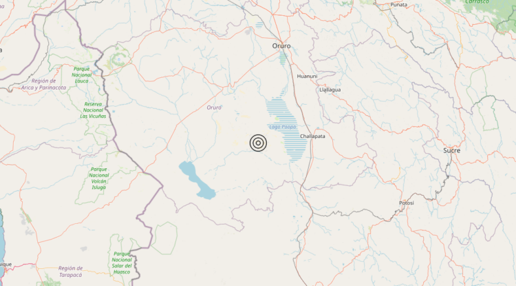 Terremoto Southern Bolivia [Land: Bolivia] – Magnitudo 5.5