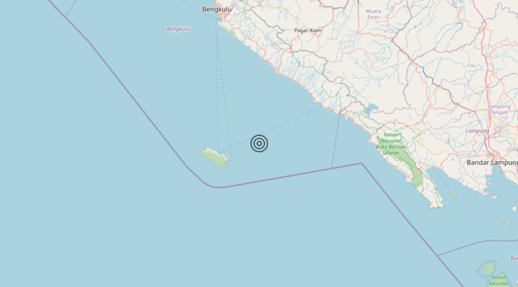 Terremoto Southern Sumatera, Indonesia [Sea: Indonesia] – Magnitudo 5.2