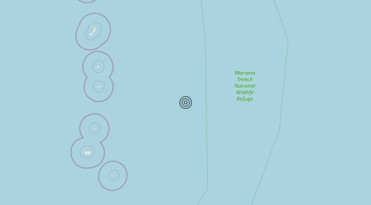 Terremoto Northern Mariana Islands-Guam [Sea] – Magnitudo 6.3