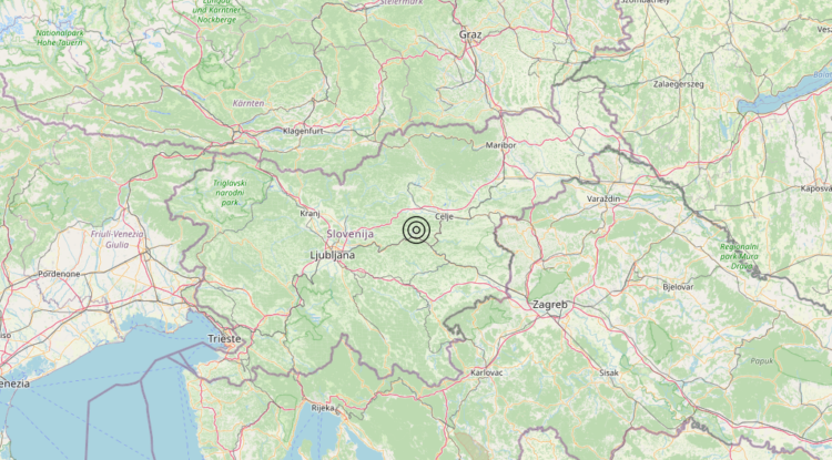 Terremoto Slovenia (SLOVENIA) – Magnitudo 3.1