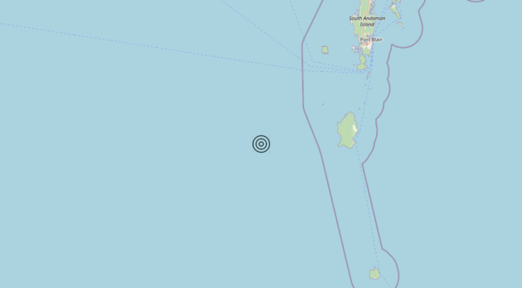 Terremoto India [Sea] – Magnitudo 5.6