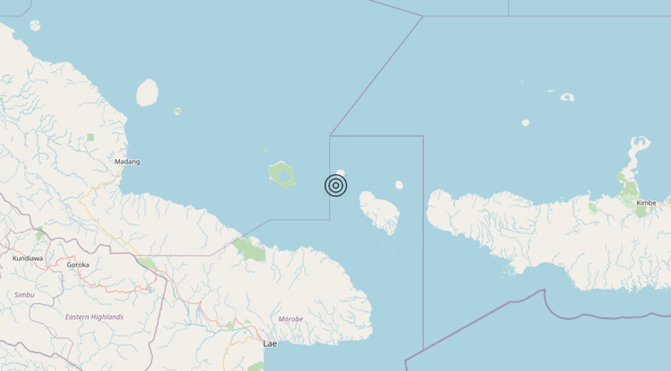 Terremoto Papua New Guinea [Sea] – Magnitudo 5.6